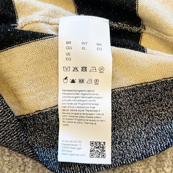 Hugo Boss Fiorelly Striped Mock Neck Sweater - Picture 10 of 13